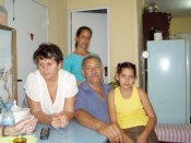 na návštěvě v kubánské rodině